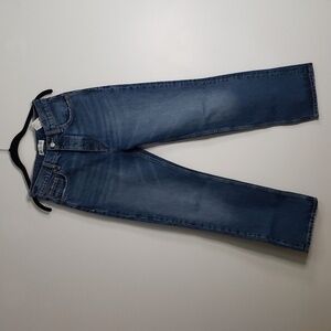 Zara high rise, straight blue jeans size 2